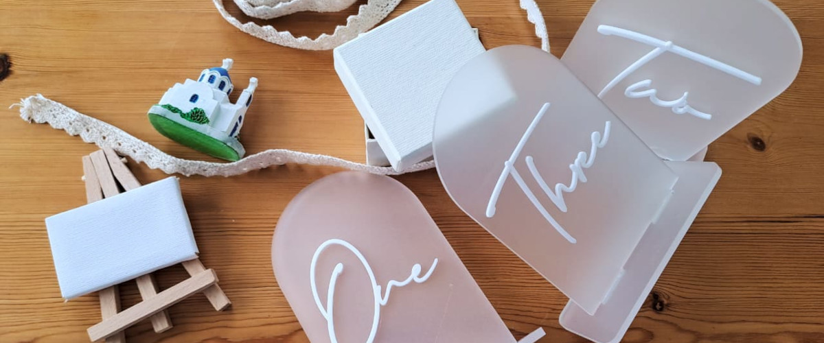 Elegant table featuring a wedding set uph, for a DIY wedding in Mykonos.